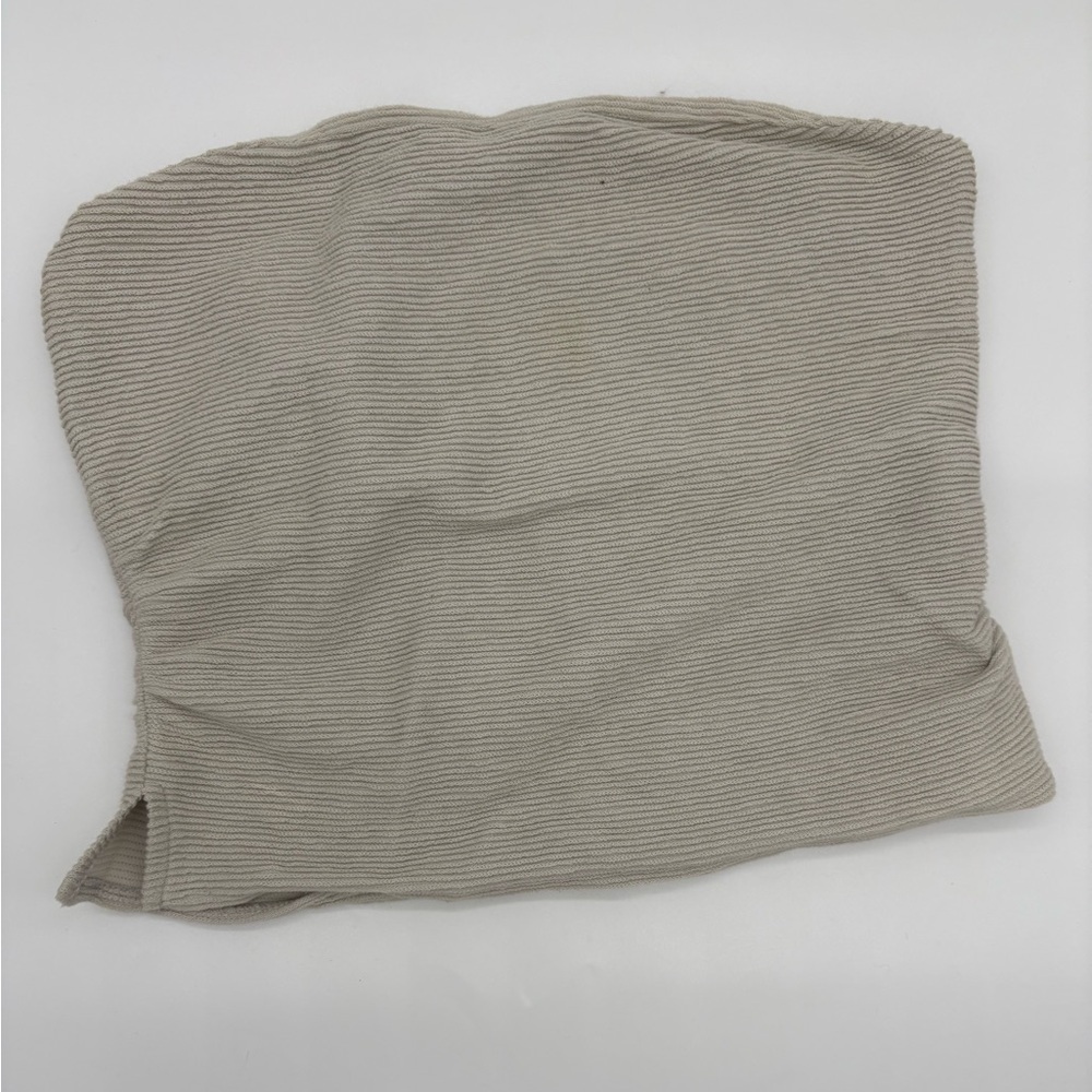 H&M Cream Ribbed Crop Top